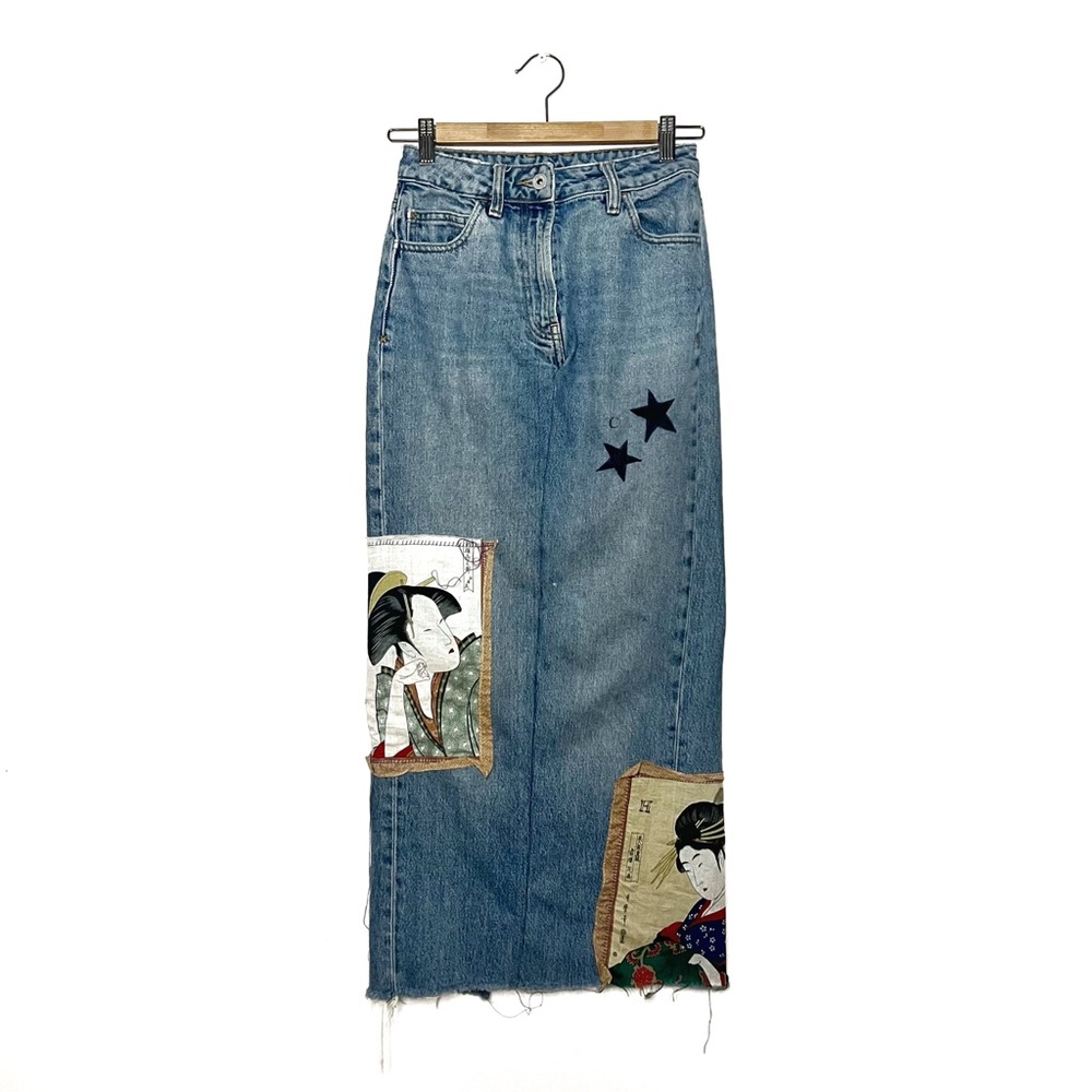 ASOS | Collusion Geisha Denim Skirt